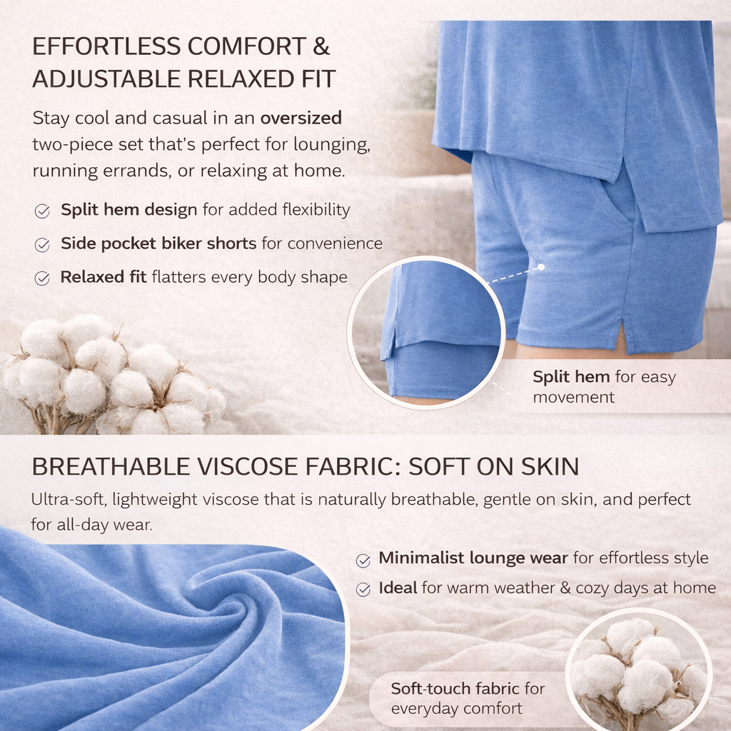 Softique - Two Piece Set For Women Summer Casual