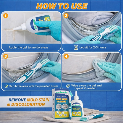 ScrubMate Mold Remover Gel with Scrub Brush - 210g