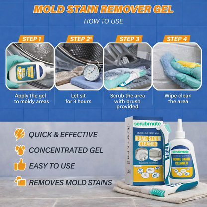 ScrubMate Mold Remover Gel with Scrub Brush - 210g
