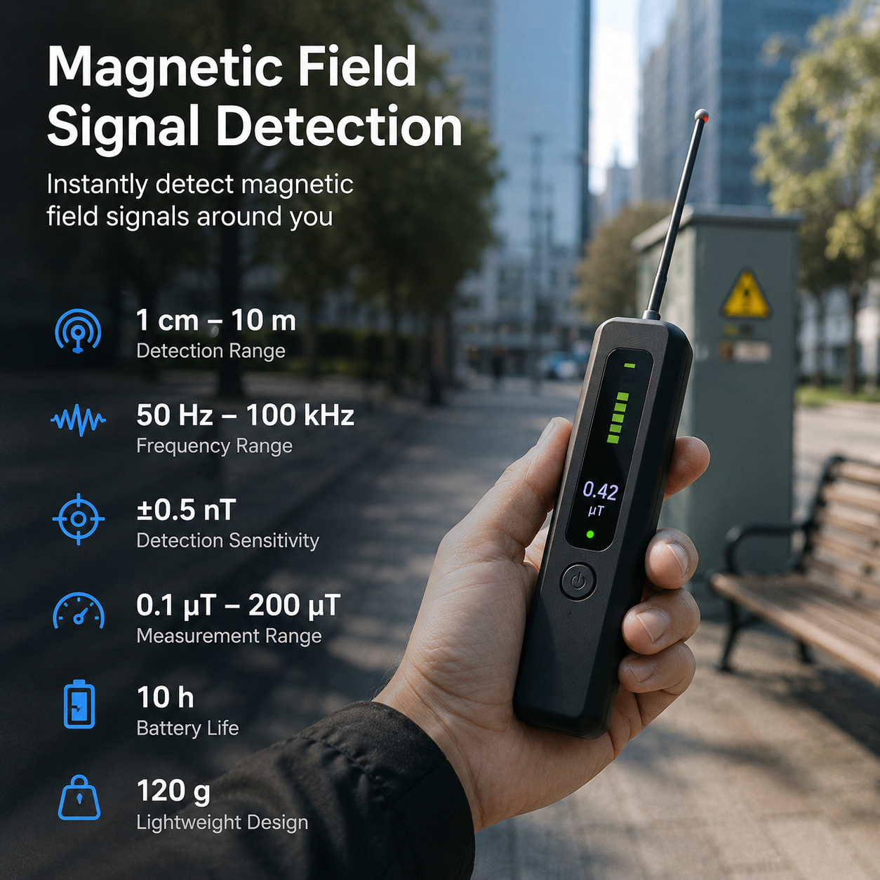 AI Powered Camera Detector, Portable GPS Tracker & Listening Device Finder